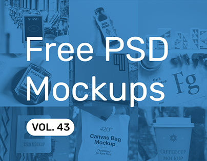 Free PSD Mockups vol. 43