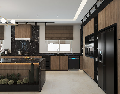 Modern kitchen design (Black vs White)