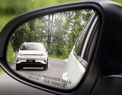 Objects in mirror are closer than they appear.