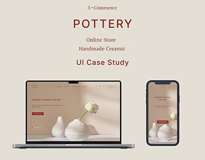 Project thumbnail - Kate Linn - E-Commerce Ceramic Store (UI Case Study)