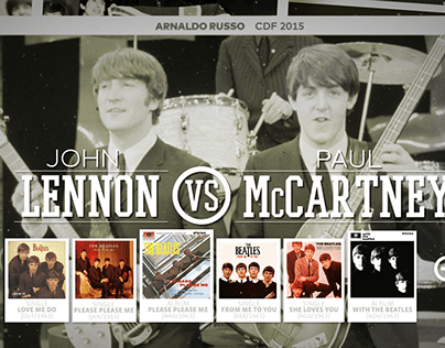 Lennon VS McCartney - Menus de navegação BLURAY