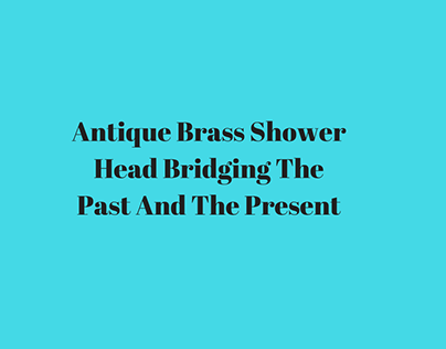 Antique Brass Shower Head