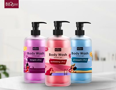 Bloom-Body Wash Packaging Design
