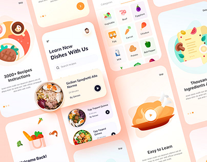 Online Cooking Learning mobile app