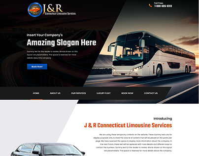 Website Design for J&R Limousine Services