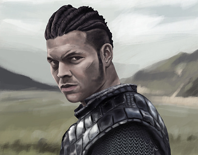 Viking warlord Digital art - Ivar the Boneless