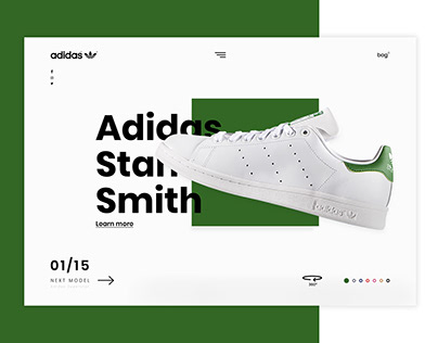 Adidas Stan Smith | Concept homepage design