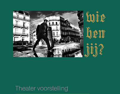 Wie Ben Jij? | flyer design voor eigen theatershow