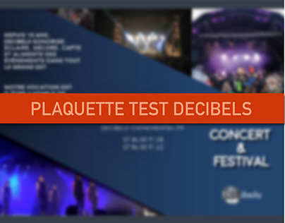 Plaquette Decibels - Concert & Festival