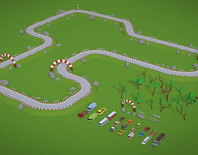 Race track collection for games