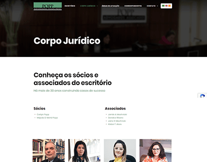 Website, marca e implementações: Popp Advogados e Assoc