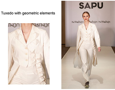 Tuxedo with geometric elements