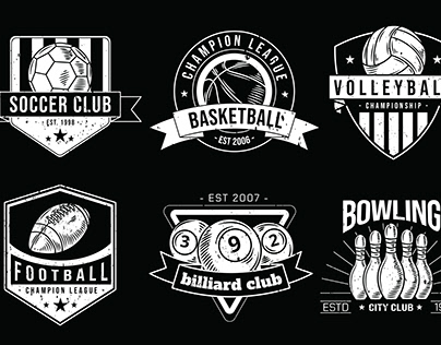 Hand Drawn Sport Badge Logo