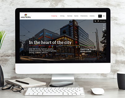 Concept web design for Mall of Sofia