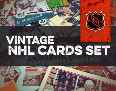 Vintage NHL Player Cards Set