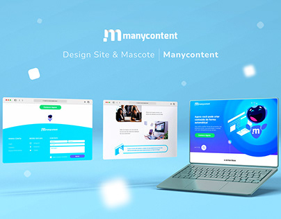 Website e mascote Manycontent