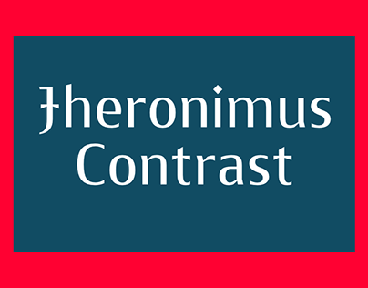 Jheronimus Contrast Typeface