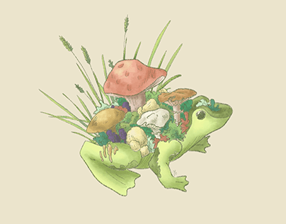 Mushroom frog