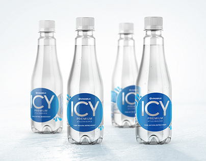 ICY PREMIUM water packaging design