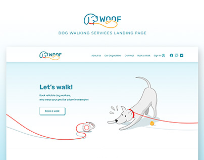 Dog Walking Service Landing Page (UI Academy project)