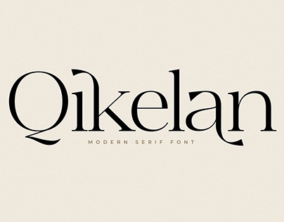 Qikelan - Modern Serif Font