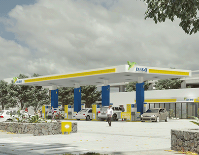 DISA Gas Station - Render Production.