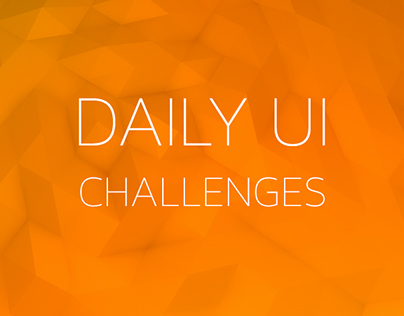 Daily UI Challenges / #001 to #005