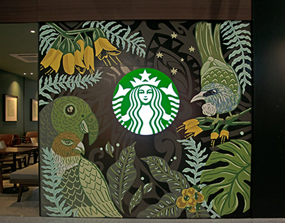Starbucks NZ Mural