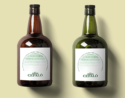 Graphic Design Oil Label