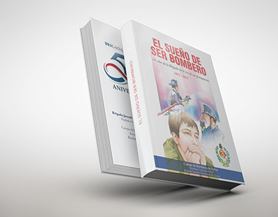 Project thumbnail - Portada e interior Libro Bomberos de Ñuñoa 50 años 2022