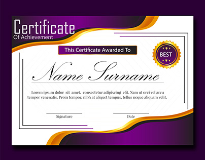 certificate new design