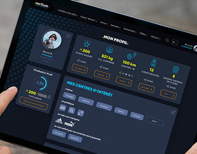 Interface and Web design for Vertium Race