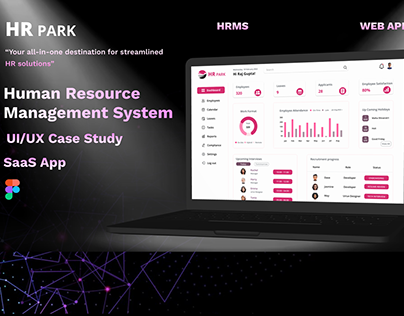 Hrms tool (HR PARK) UI/UX case study