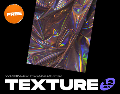 Free Wrinkled Holographic Textures