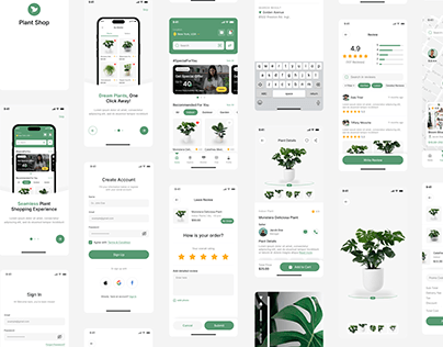 Plant Shop App UI Design | Online Plant Ordering App UI