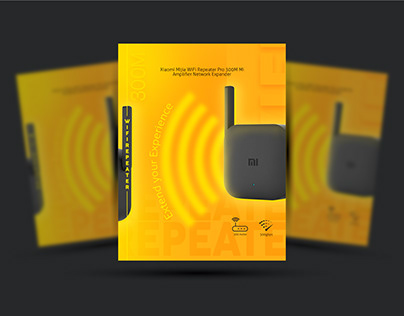 xiaomi wif router poster design concept