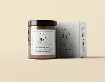 COZY Candle | packaging | pos-materials | Бренд свічок