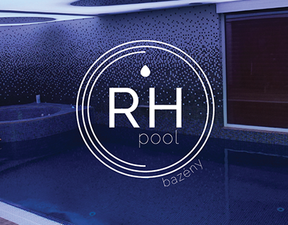 Logo pro bazénovou firmu RH pool