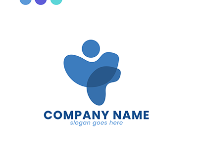Isolated People Logo Template