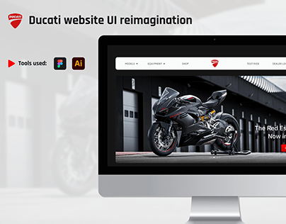Ducati website UI reimagination