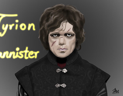 Digital portrait of Tyrion Lannister from GOT
