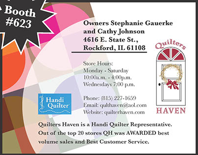 Quilters Haven quilt show ad