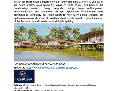 Best Beach Resorts in Andaman Islands