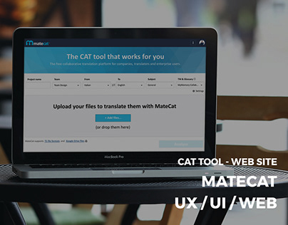 MateCat - CAT Tool - UX / UI / Web Design