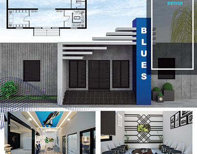 PAF BLUES Office FACADE & INTERIOR Design in Islamabad
