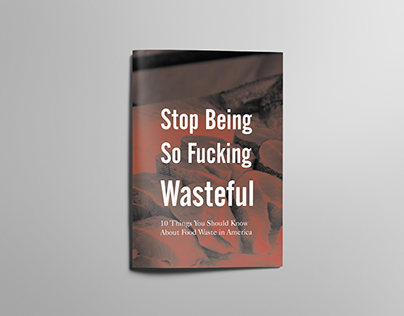 Stop Being So Fucking Wasteful - Booklet