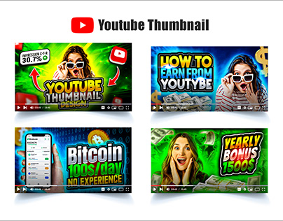Attractive premium Youtube Thumbnails template design