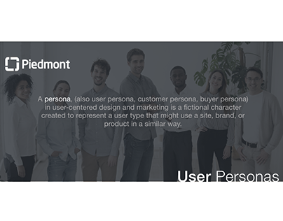 Piedmont User Personas