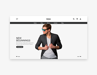 Fashion eCommerce Web UI Design Concept