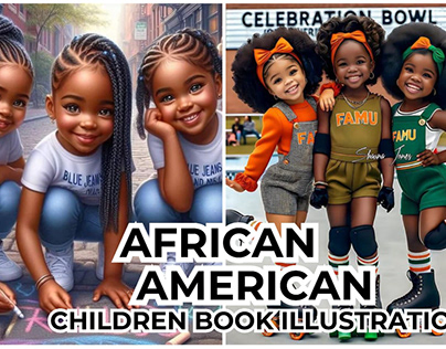create beautiful children story book African American